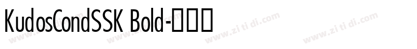 KudosCondSSK Bold字体转换
